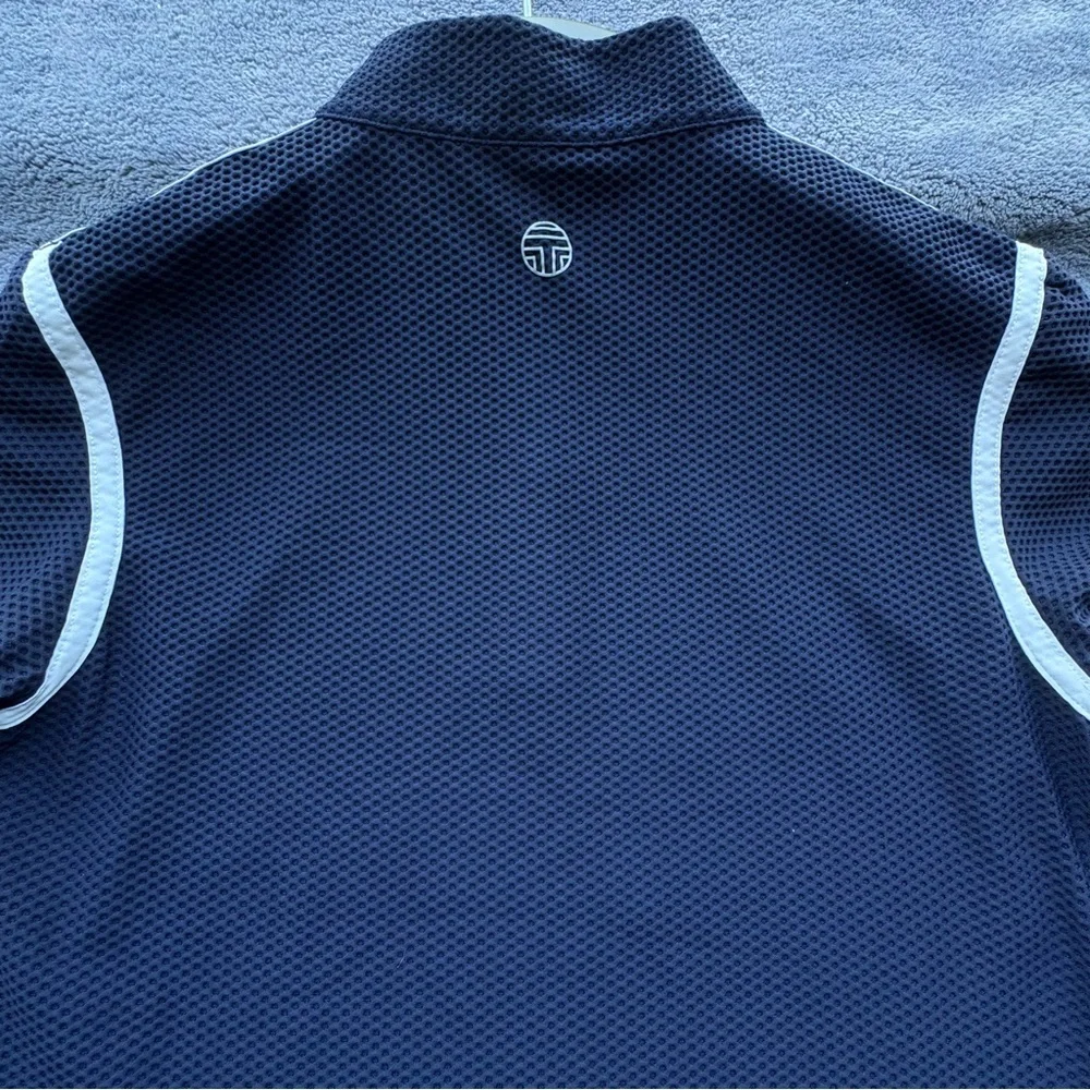 Tory Sport Navy Long Sleeve Top with White Accents - Picture 6 of 16